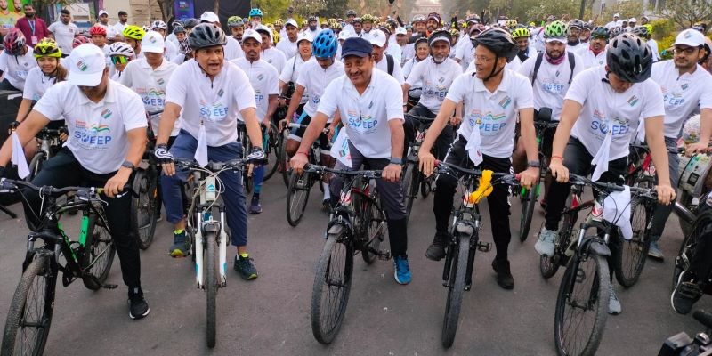 Pedalling for Better Poll Booth Turnout