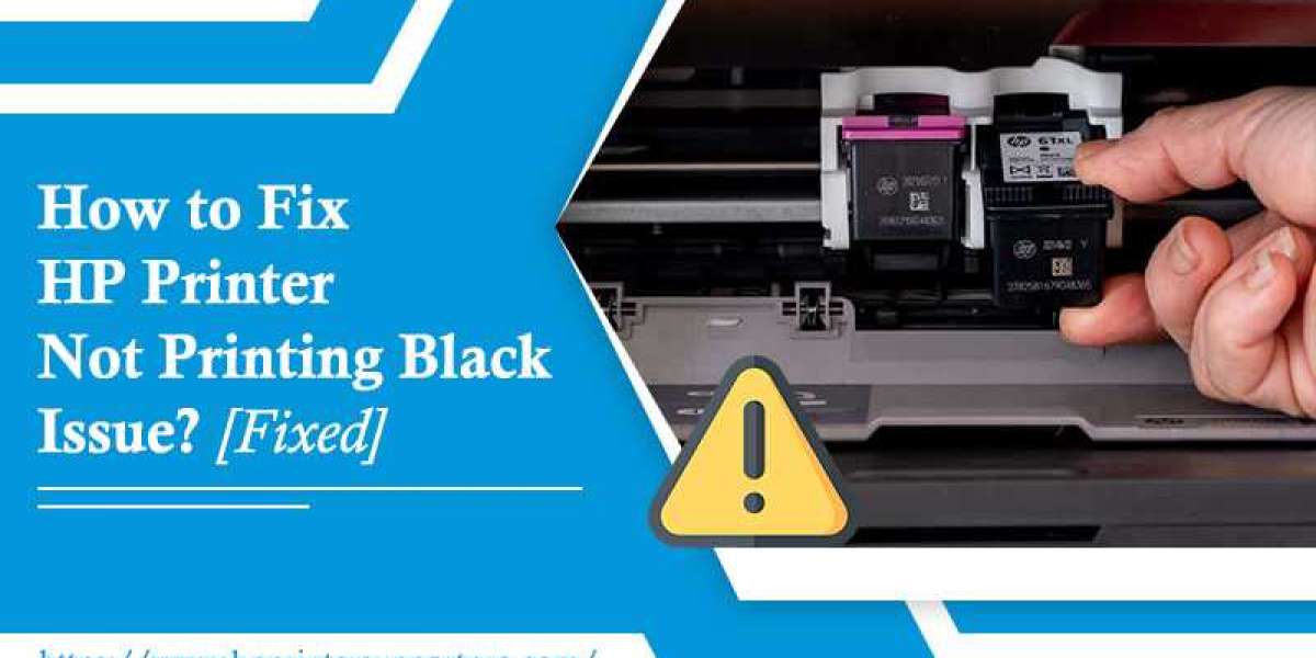 What can I do when my HP printer not printing black?