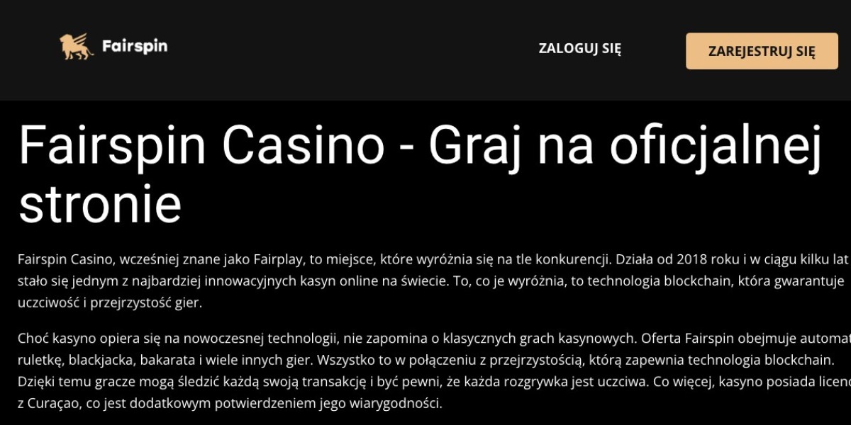 Fairspin Casino - Innowacyjne kasyno online, które zapewnia uczciwość i przejrzystość dzięki technologii blockchain