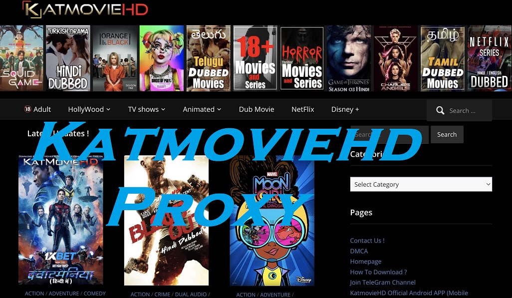 New KatMovieHD Proxy Sites List 2024