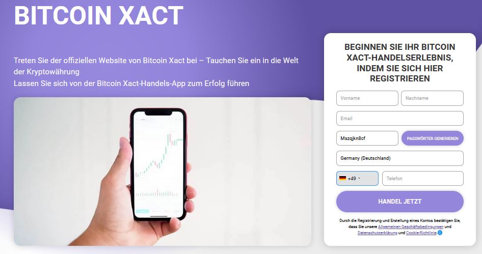 Bitcoin Xact Erfahrungen {2024} - Legitimierte Handelsplattform oder Betrug?