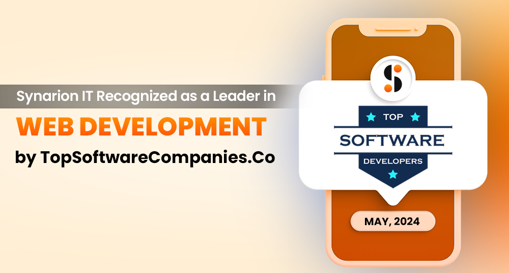 May 2024: Synarion Named as Top Web Development Company by TopSoftwareCompanies.Co