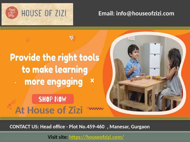 Enhance Learning with Our Sustainable Kids Study Table | PPT